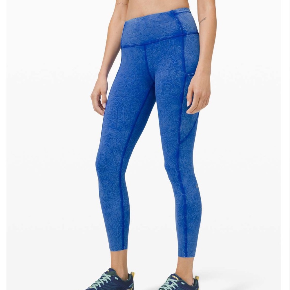 Lululemon Fast and Free High Rise Tight Ice Dye